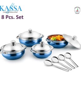 4 PCS HANDI WITH 4 SERVICE SPOON 14, 16, 18, 20 cm - BLUE