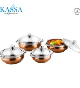 4 PCS HANDI WITH 4 SERVICE SPOON 14, 16, 18, 20 cm - COPPER