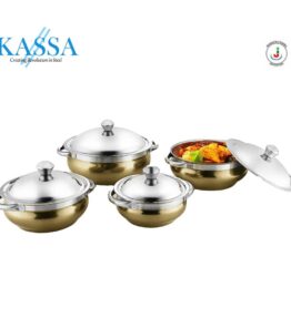 4 PCS HANDI WITH 4 SERVICE SPOON 14, 16, 18, 20 cm - GOLDEN